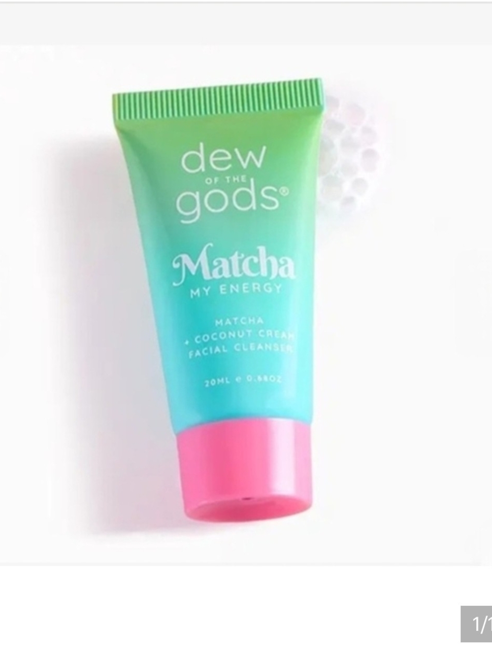 Dew of the Gods Matcha My Energy Facial Cleanser